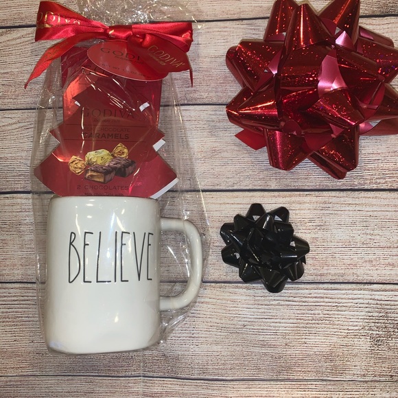 Rae Dunn Other - Rae Dunn BELIEVE Coffee Mug Godiva Gift Christmas